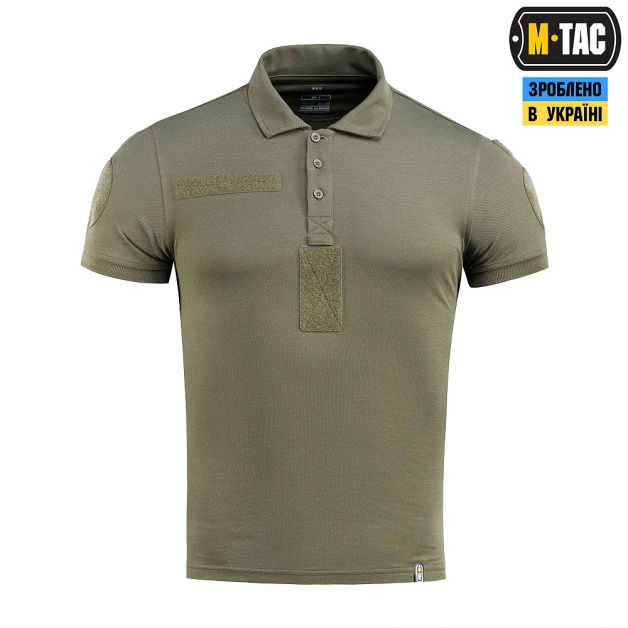 M-Tac поло НГУ со светоотражающей надписью 65/35 Army Olive