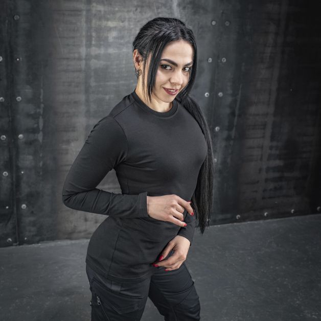 M-Tac футболка длинный рукав 93/7 Lady Black