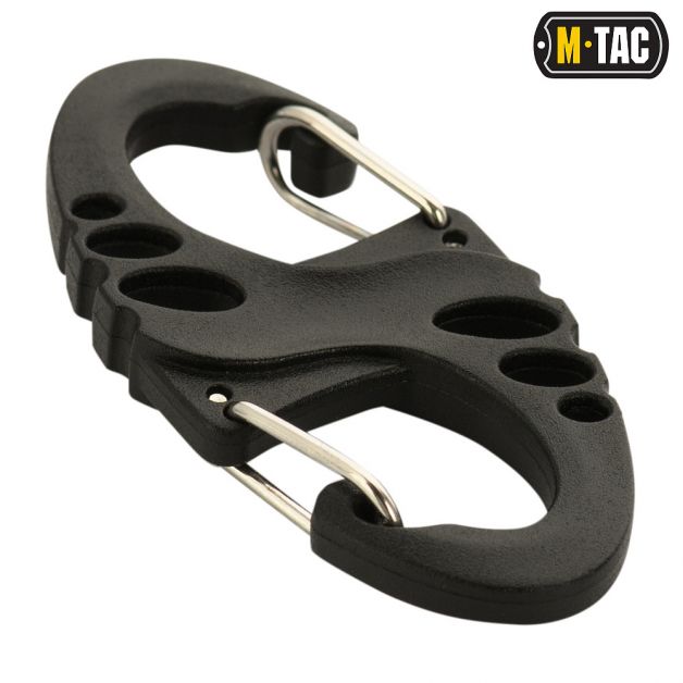 M-Tac карабин S-Hook пластиковый Black