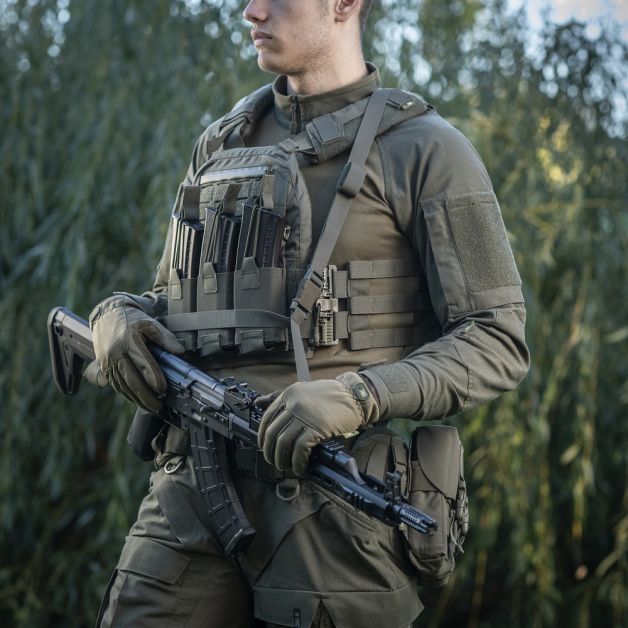 M-Tac ремень оружейный трехточечный Ranger Green