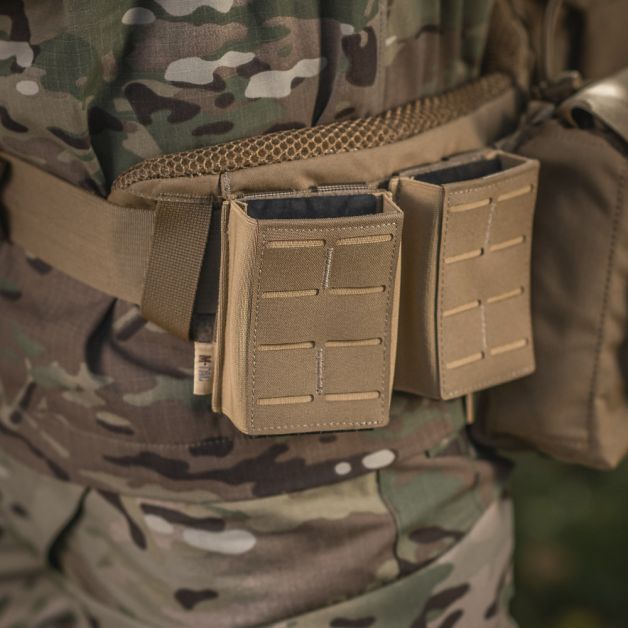 M-Tac подсумок для магазина на резинке (10 см) Laser Cut Coyote
