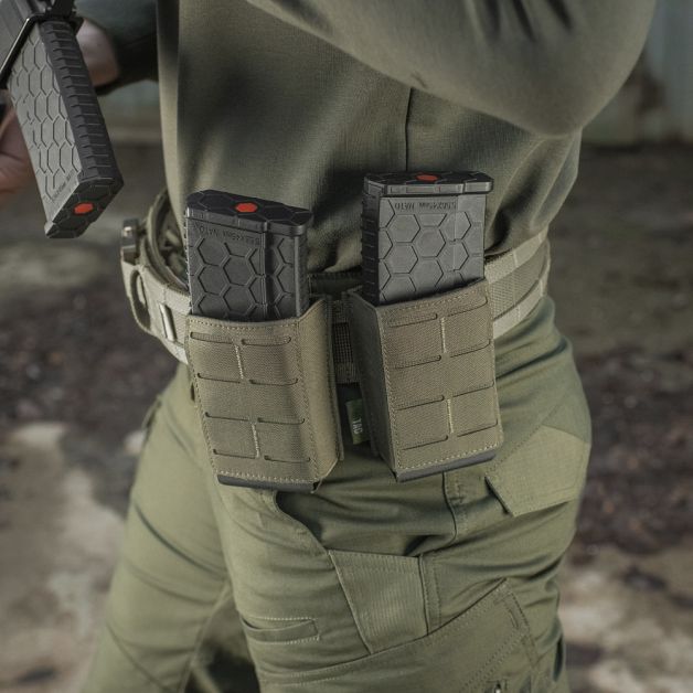 M-Tac подсумок для магазина на резинке (10 см) Laser Cut Ranger Green