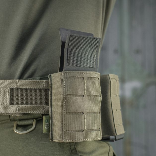 M-Tac подсумок для магазина на резинке (10 см) Laser Cut Ranger Green