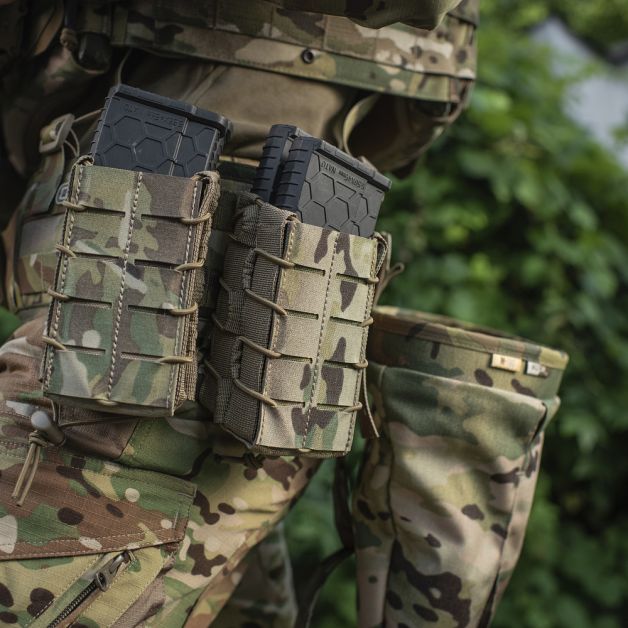 M-Tac підсумок для магазина відкритий подвійний Laser Cut Multicam