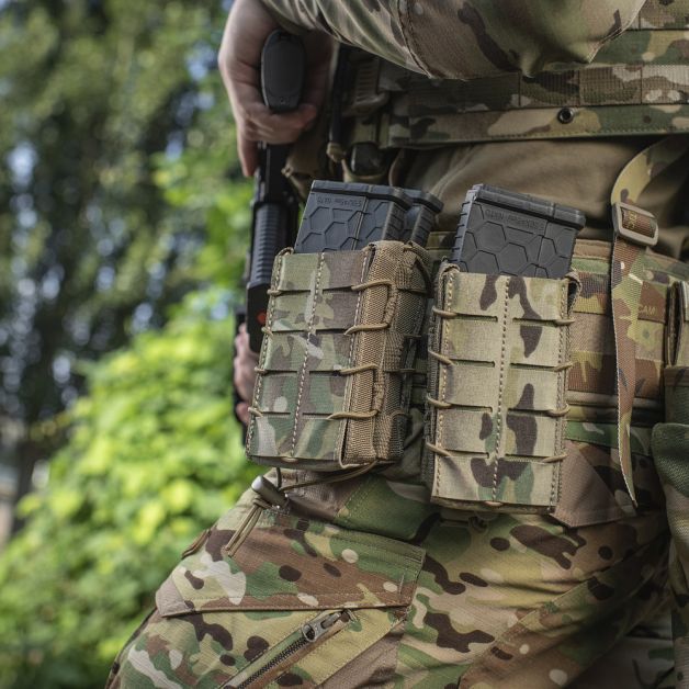M-Tac підсумок для магазина відкритий подвійний Laser Cut Multicam