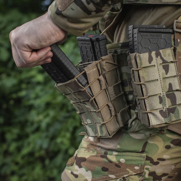 M-Tac підсумок для магазина відкритий подвійний Laser Cut Multicam