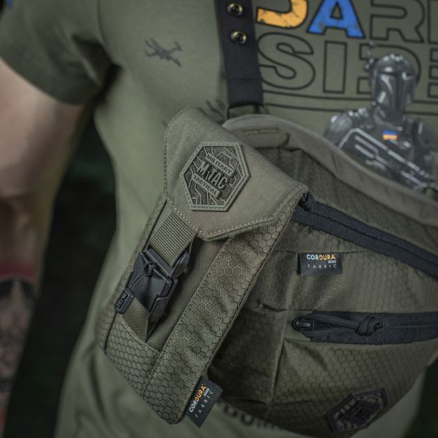 M-Tac подсумок для смартфона Elite Large Hex Ranger Green