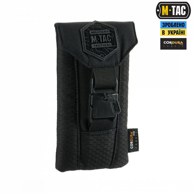M-Tac подсумок для смартфона Elite Medium Hex Black