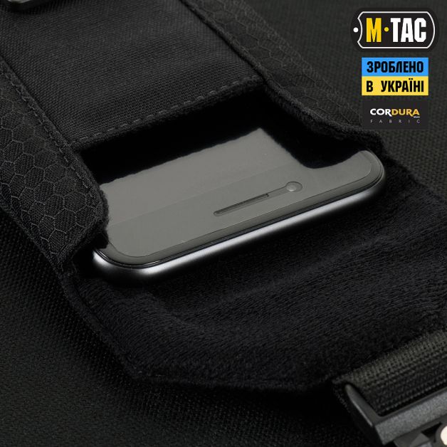 M-Tac подсумок для смартфона Elite Medium Hex Black
