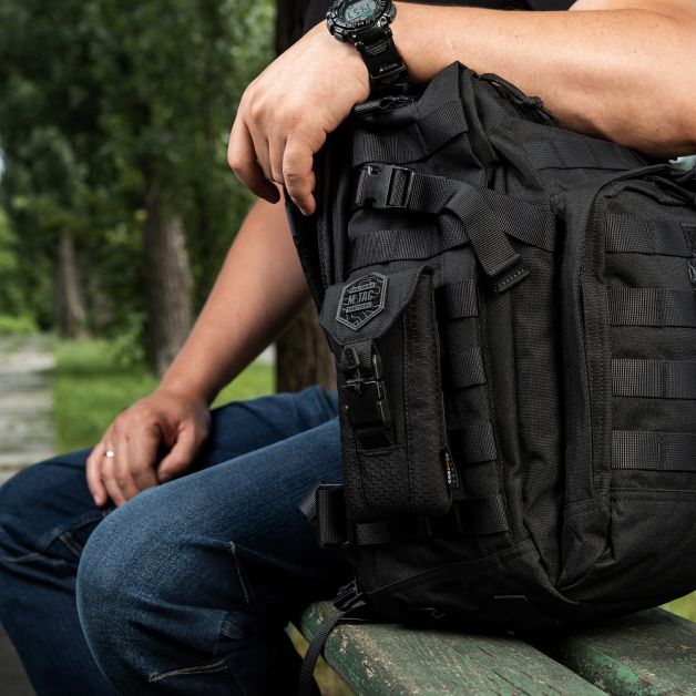 M-Tac подсумок для смартфона Elite Medium Hex Black