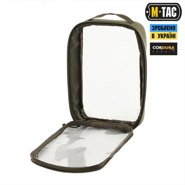 M-Tac органайзер утилитарный прозрачный Elite Large (30х19 см) Ranger Green