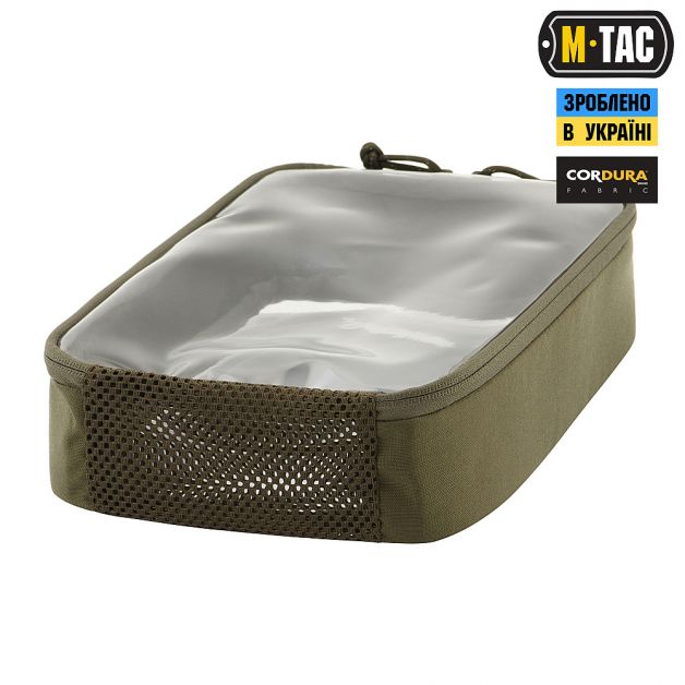 M-Tac органайзер утилитарный прозрачный Elite Large (30х19 см) Ranger Green