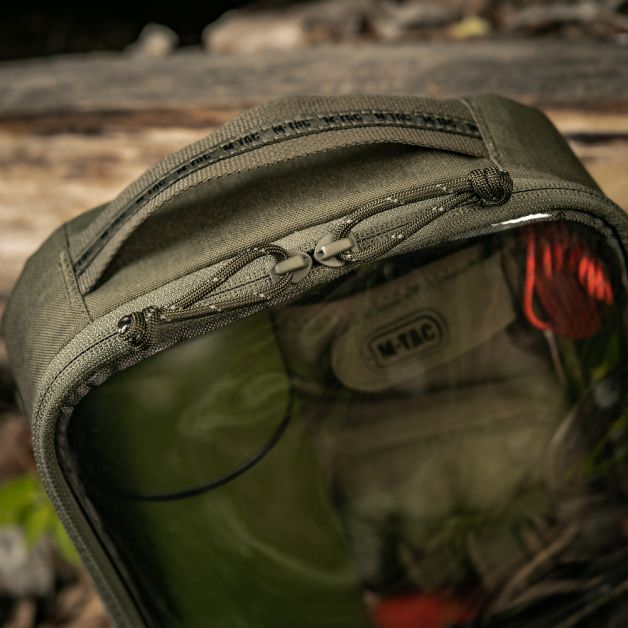 M-Tac органайзер утилитарный прозрачный Elite Large (30х19 см) Ranger Green