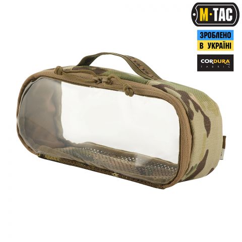 M-Tac органайзер утилітарний прозорий Elite Medium (26х11 см) Multicam