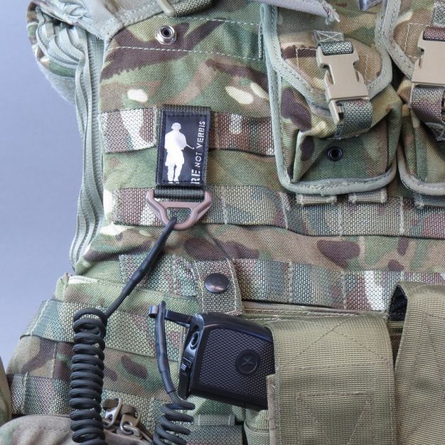 Шнур страхувальний спіральний олива