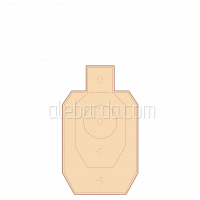 Алебарда мишень IDPA мини (5 шт)