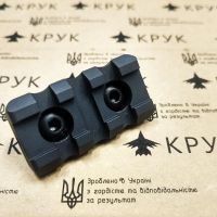 Крук рейка Пікатіні з кріпленням M-Lok чорна (3 слота)