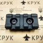 Крук рейка Пикатинни с креплением M-Lok черная (3 слота)
