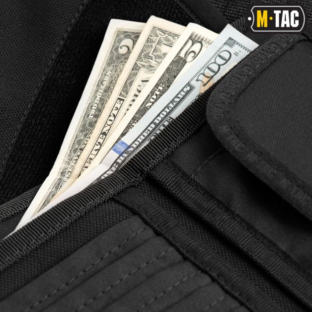 M-Tac гаманець з липучкою Elite Large Black