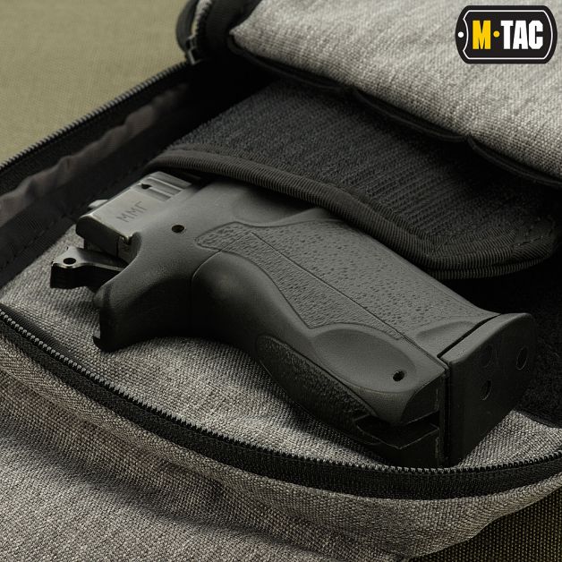 M-Tac сумка-кобура плечова з липучкою Melange Grey