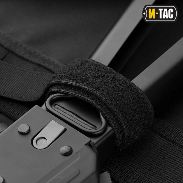 M-Tac чохол для зброї Elite 100 см. (2 відділа) з лямками Black