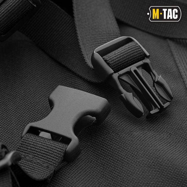 M-Tac чохол для зброї Elite 100 см. (2 відділа) з лямками Black