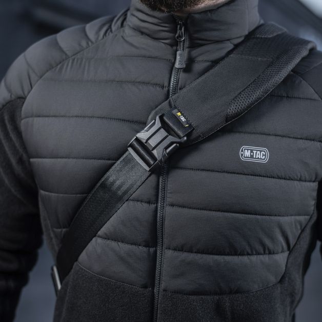 M-Tac рюкзак однолямочный Agent Elite Hex Black