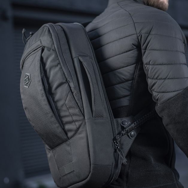 M-Tac рюкзак однолямочный Agent Elite Hex Black