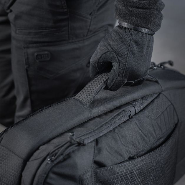 M-Tac рюкзак однолямочный Agent Elite Hex Black
