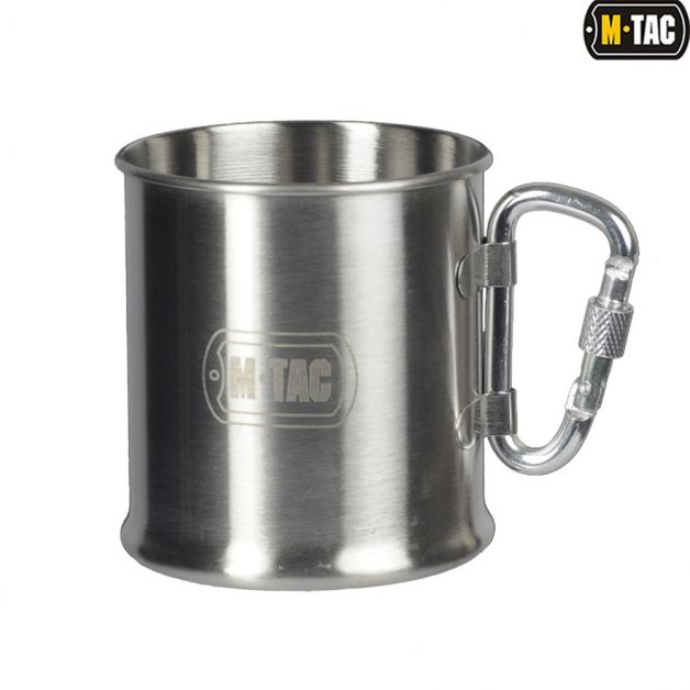 M-Tac кружка с карабином нерж.