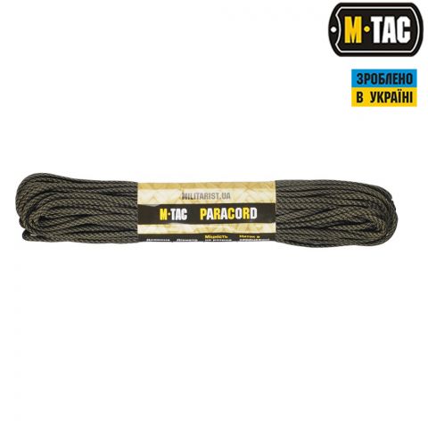 M-Tac паракорд 550 type III Army Green/Black Stairs 30м