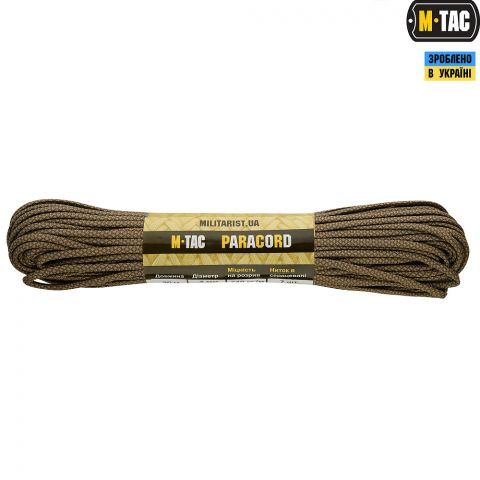 M-Tac паракорд 550 type III Foliage/Tan Diamond 30м
