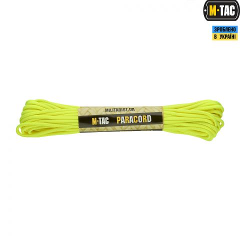 M-Tac паракорд 550 type III Neon Yellow 15м