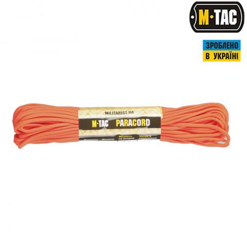 M-Tac паракорд 550 type III Safety Orange 30м