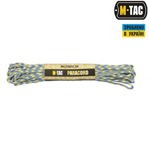 M-Tac паракорд 550 type III Yellow/Blue 15м