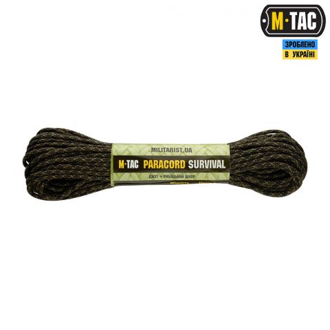 M-Tac паракорд Survival Tiger Stripe 15м