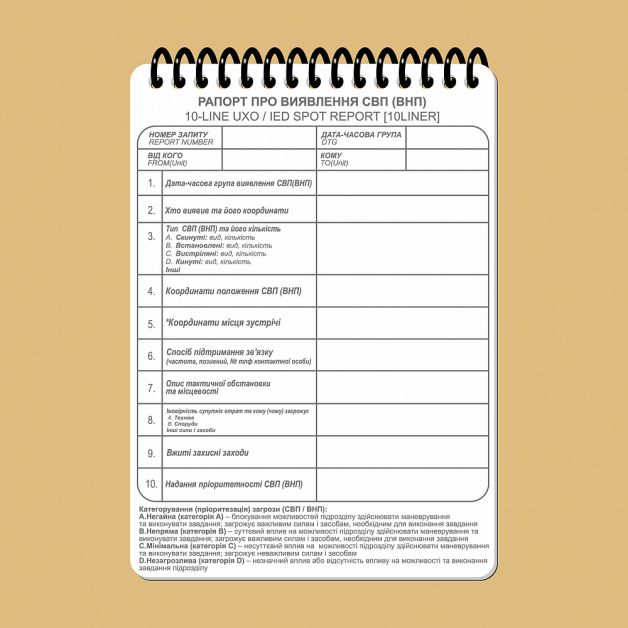 Ecopybook Tactical Тактичний блокнот. Частина 1 (вогнева група-відділення)