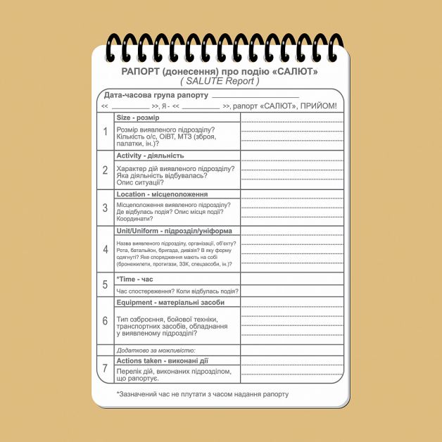 Ecopybook Tactical Тактичний блокнот. Частина 1 (вогнева група-відділення)