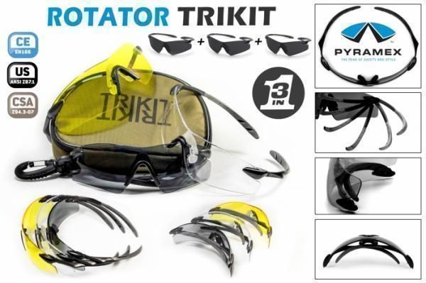 окуляри захисні Pyramex Rotator Trikit (набір)