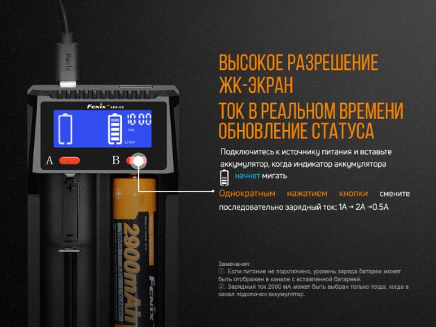Fenix зарядное устройство ARE-D2