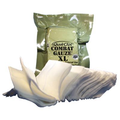 QuikClot кровоостанавливающий бинт Combat Gauze XL Z-Fold 10,2см/3,7м