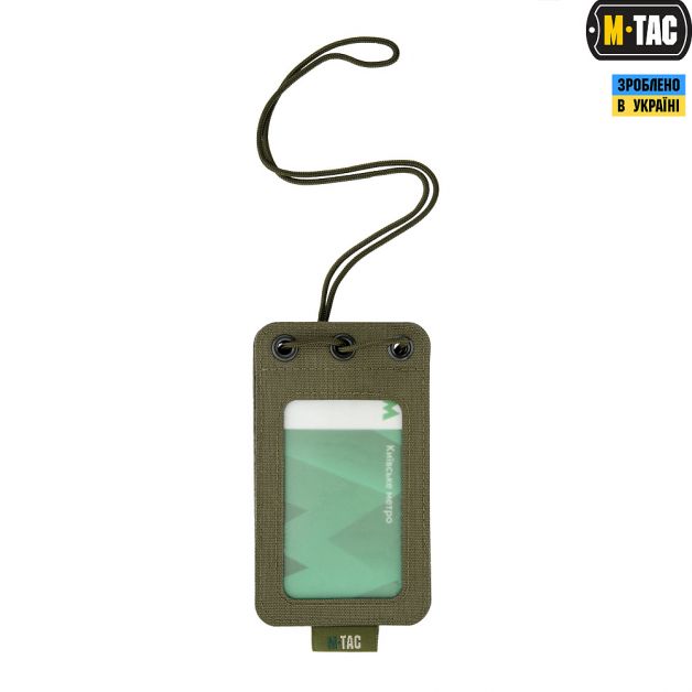 M-Tac бейдж з прозорою панеллю Ranger Green