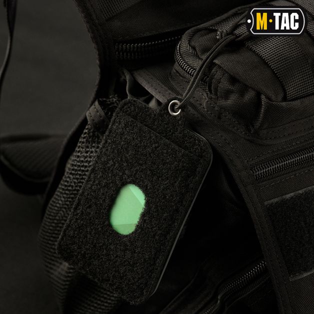 M-Tac панель для нашивок підвісна з кишенею для ID-картки Black