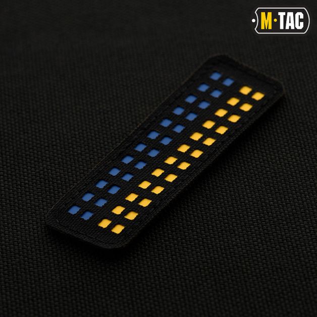 M-Tac нашивка флаг Украины 25х80 Laser Cut Yellow/Blue/Black
