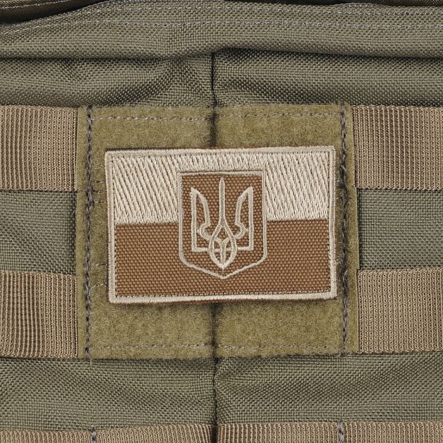 M-Tac нашивка прапор України з гербом хакі