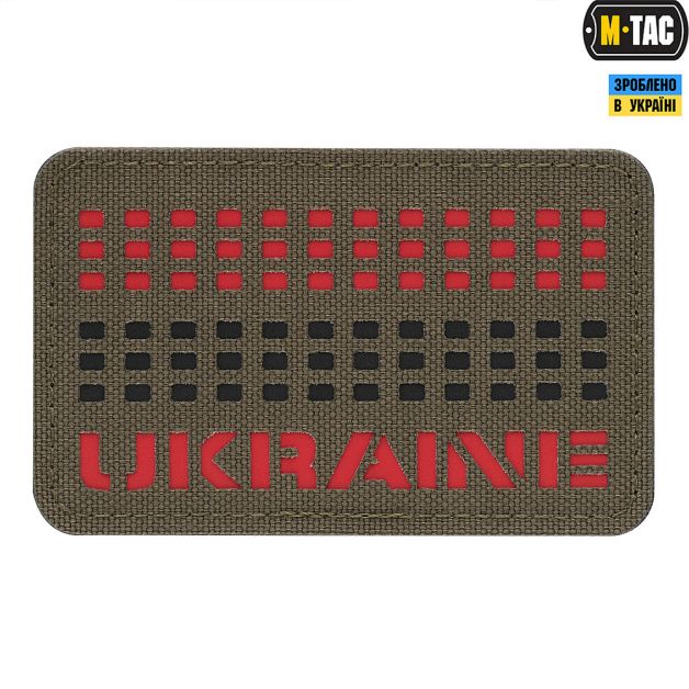 M-Tac нашивка Ukraine Laser Cut Ranger Green/Red/Black