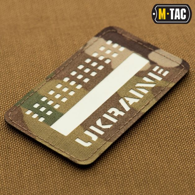 M-Tac нашивка Ukraine Laser Cut светонакопитель/Multicam