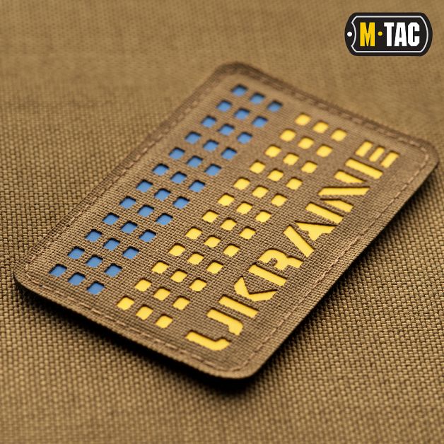 M-Tac нашивка Ukraine Laser Cut Yellow/Blue/Coyote