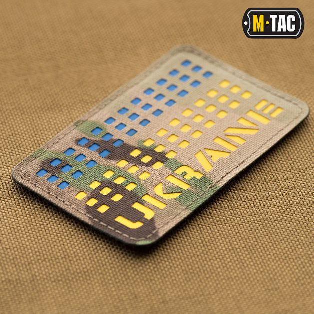 M-Tac нашивка Ukraine Laser Cut Yellow/Blue/Multicam