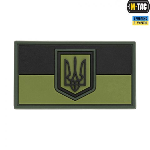 M-Tac нашивка прапор України малий ПВХ олива